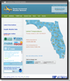 플로리다 대학 자동 기상 네트워크 홈페이지 이미지